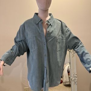 Ralph Lauren Suede Blouse